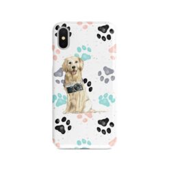 adventure dogs case muddy golden retriever colour paws front view