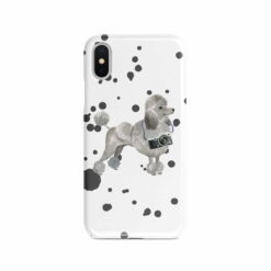 adventure dogs case muddy grey poodle splash front view