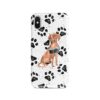 Hungarian Vizsla Muddy Paws phone case. 3 muddy styles for your Iphone 15 Pro Max, Iphone 14, 13, 12 to 6 & Samsung Galaxy S23 Ultra, S22, S21 to S6. 1 adventure dogs case muddy hungarian vizsla bw paws front view
