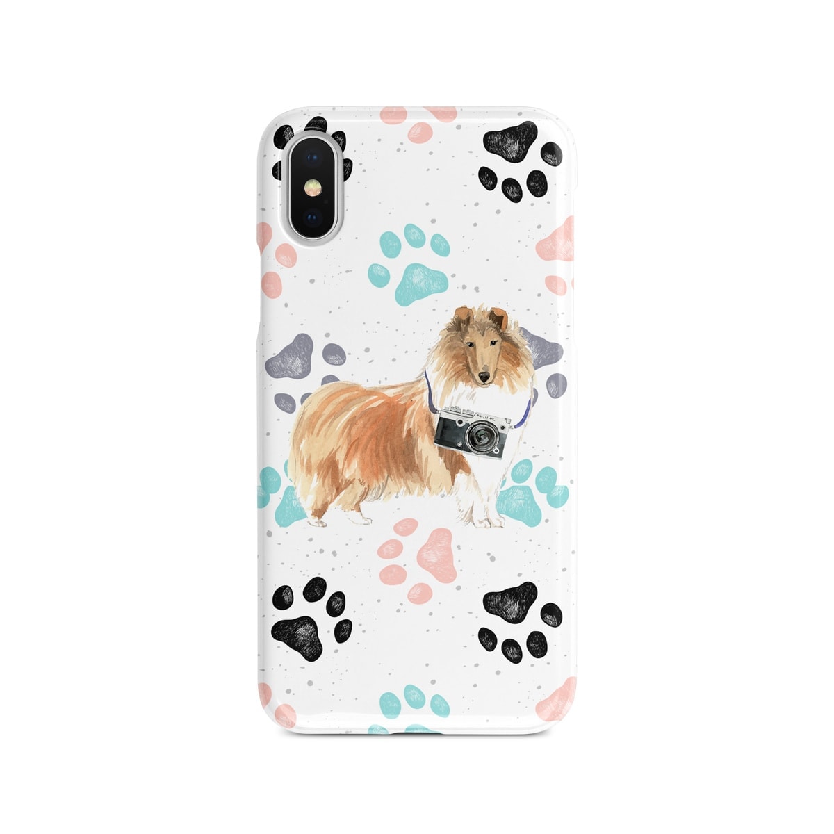 Rough Collie Muddy Paws phone case. 3 muddy styles for your Iphone 15 Pro Max, Iphone 14, 13, 12 to 6 & Samsung Galaxy S23 Ultra, S22, S21 to S6. 4 Rough Collie Muddy Paws phone case. 3 muddy styles for your Iphone 15 Pro Max, Iphone 14, 13, 12 to 6 & Samsung Galaxy S23 Ultra, S22, S21 to S6. - Image 2
