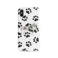 Shih tzu Short hair Muddy Paws phone case. 3 muddy styles for your Iphone 15 Pro Max, Iphone 14, 13, 12 to 6 & Samsung Galaxy S23 Ultra, S22, S21 to S6.