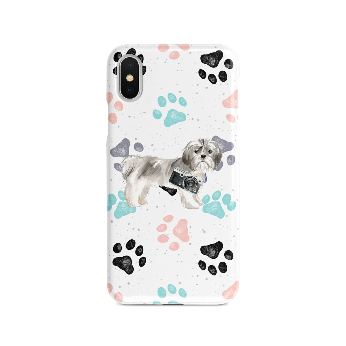 Shih tzu Short hair Muddy Paws phone case. 3 muddy styles for your Iphone 15 Pro Max, Iphone 14, 13, 12 to 6 & Samsung Galaxy S23 Ultra, S22, S21 to S6. 4 Shih tzu Short hair Muddy Paws phone case. 3 muddy styles for your Iphone 15 Pro Max, Iphone 14, 13, 12 to 6 & Samsung Galaxy S23 Ultra, S22, S21 to S6. - Image 2