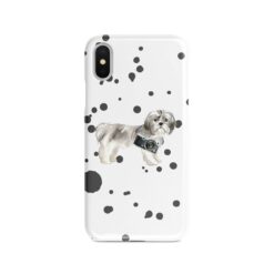 Shih tzu Short hair Muddy Paws phone case. 3 muddy styles for your Iphone 15 Pro Max, Iphone 14, 13, 12 to 6 & Samsung Galaxy S23 Ultra, S22, S21 to S6. 8 adventure dogs case muddy shih tzu short hair splash front view