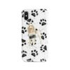 Spinone Italiano Muddy Paws phone case. 3 muddy styles for your Iphone 15 Pro Max, Iphone 14, 13, 12 to 6 & Samsung Galaxy S23 Ultra, S22, S21 to S6. 1 adventure dogs case muddy spinone italiano bw paws front view