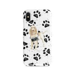 Spinone Italiano Muddy Paws phone case. 3 muddy styles for your Iphone 15 Pro Max, Iphone 14, 13, 12 to 6 & Samsung Galaxy S23 Ultra, S22, S21 to S6.