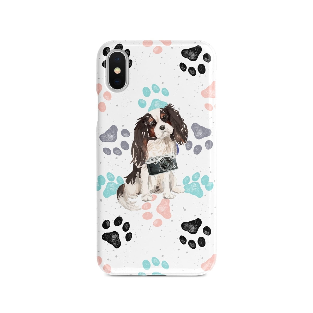 Tri colour King Charles Spaniel Muddy Paws phone case. 3 muddy styles for your Iphone 15 Pro Max, Iphone 14, 13, 12 to 6 & Samsung Galaxy S23 Ultra, S22, S21 to S6. 4 Tri colour King Charles Spaniel Muddy Paws phone case. 3 muddy styles for your Iphone 15 Pro Max, Iphone 14, 13, 12 to 6 & Samsung Galaxy S23 Ultra, S22, S21 to S6. - Image 2