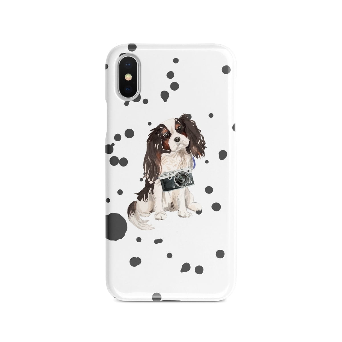 Tri colour King Charles Spaniel Muddy Paws phone case. 3 muddy styles for your Iphone 15 Pro Max, Iphone 14, 13, 12 to 6 & Samsung Galaxy S23 Ultra, S22, S21 to S6. 5 Tri colour King Charles Spaniel Muddy Paws phone case. 3 muddy styles for your Iphone 15 Pro Max, Iphone 14, 13, 12 to 6 & Samsung Galaxy S23 Ultra, S22, S21 to S6. - Image 3