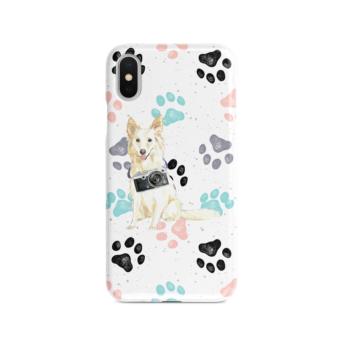 White Collie Muddy Paws phone case. 3 muddy styles for your Iphone 15 Pro Max, Iphone 14, 13, 12 to 6 & Samsung Galaxy S23 Ultra, S22, S21 to S6. 4 White Collie Muddy Paws phone case. 3 muddy styles for your Iphone 15 Pro Max, Iphone 14, 13, 12 to 6 & Samsung Galaxy S23 Ultra, S22, S21 to S6. - Image 2