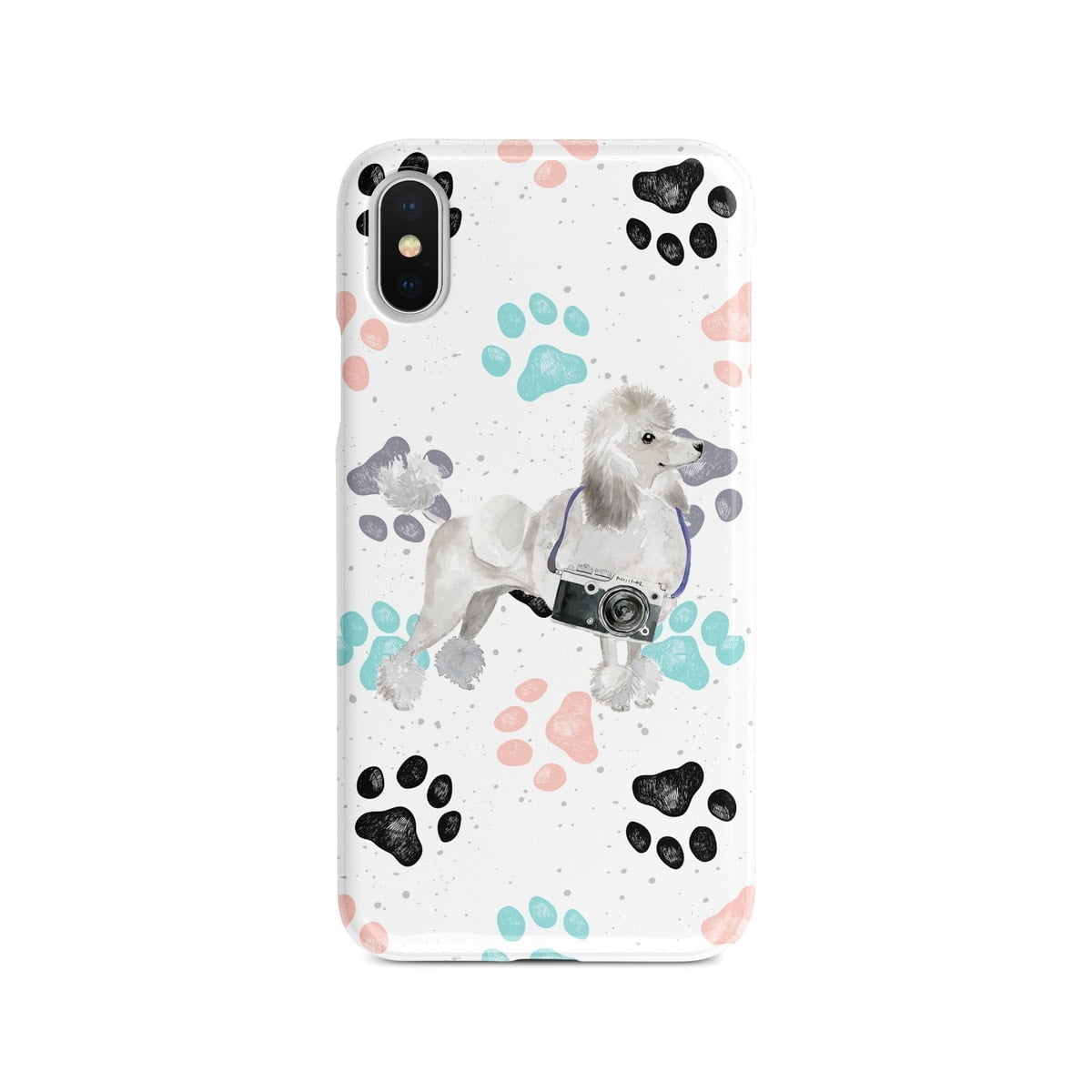 White poodle Muddy Paws phone case. 3 muddy styles for your Iphone 15 Pro Max, Iphone 14, 13, 12 to 6 & Samsung Galaxy S23 Ultra, S22, S21 to S6. 4 White poodle Muddy Paws phone case. 3 muddy styles for your Iphone 15 Pro Max, Iphone 14, 13, 12 to 6 & Samsung Galaxy S23 Ultra, S22, S21 to S6. - Image 2