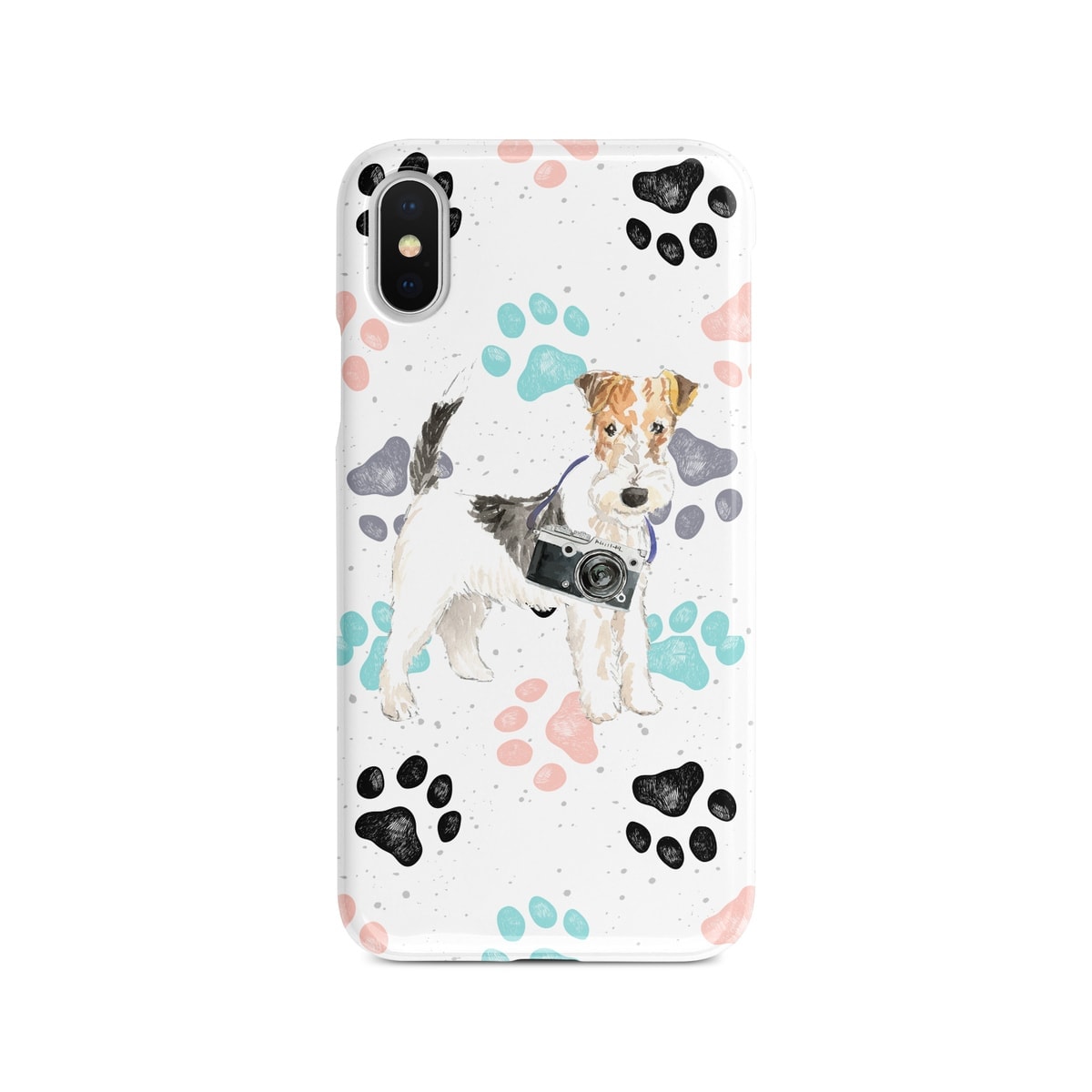Wire Haired Fox Terrier Muddy Paws phone case. 3 muddy styles for your Iphone 15 Pro Max, Iphone 14, 13, 12 to 6 & Samsung Galaxy S23 Ultra, S22, S21 to S6. 4 Wire Haired Fox Terrier Muddy Paws phone case. 3 muddy styles for your Iphone 15 Pro Max, Iphone 14, 13, 12 to 6 & Samsung Galaxy S23 Ultra, S22, S21 to S6. - Image 2