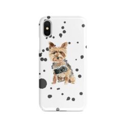 adventure dogs case muddy yorkshire terrier splash front view