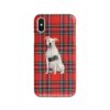 American Staffordshire terrier Tartan phone case. 11 Tartan styles for your Iphone 15 Pro Max, Iphone 14, 13, 12 to 6 & Samsung Galaxy S23 Ultra, S22, S21 to S6 1 adventure dogs tartan case american staffordshire terrier royal stewart front view