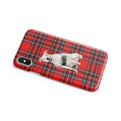 American Staffordshire terrier Tartan phone case. 11 Tartan styles for your Iphone 15 Pro Max, Iphone 14, 13, 12 to 6 & Samsung Galaxy S23 Ultra, S22, S21 to S6 16 adventure dogs tartan case american staffordshire terrier royal stewart side