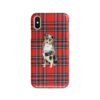 Australian Shepherd Tartan phone case. 11 Tartan styles for your Iphone 15 Pro Max, Iphone 14, 13, 12 to 6 & Samsung Galaxy S23 Ultra, S22, S21 to S6 1 adventure dogs tartan case australian shepherd royal stewart front view