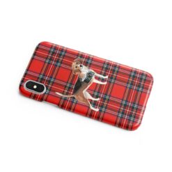 Beagle Tartan phone case. 11 Tartan styles for your Iphone 15 Pro Max, Iphone 14, 13, 12 to 6 & Samsung Galaxy S23 Ultra, S22, S21 to S6 15 adventure dogs tartan case beagle royal stewart side