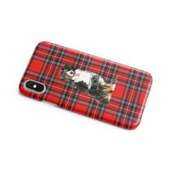 Bernese Mountain Dog Tartan phone case. 11 Tartan styles for your Iphone 15 Pro Max, Iphone 14, 13, 12 to 6 & Samsung Galaxy S23 Ultra, S22, S21 to S6 15 adventure dogs tartan case bernese mountain dog royal stewart side