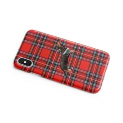 adventure dogs tartan case black tan dachshund royal stewart side