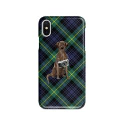 adventure dogs tartan case brown labrador retriever gordon front view
