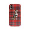 Catahoula Leopard Dog Tartan phone case. 11 Tartan styles for your Iphone 15 Pro Max, Iphone 14, 13, 12 to 6 & Samsung Galaxy S23 Ultra, S22, S21 to S6 1 adventure dogs tartan case catahoula leopard dog royal stewart front view