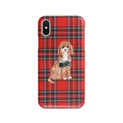 Cavapoo Tartan phone case. 11 Tartan styles for your Iphone 15 Pro Max, Iphone 14, 13, 12 to 6 & Samsung Galaxy S23 Ultra, S22, S21 to S6