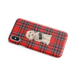 adventure dogs tartan case champagne cockapoo royal stewart side