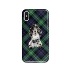 adventure dogs tartan case cocker spaniel gordon front view