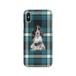 adventure dogs tartan case cocker spaniel modern front view