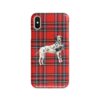 Dalmatian Tartan phone case. 11 Tartan styles for your Iphone 15 Pro Max, Iphone 14, 13, 12 to 6 & Samsung Galaxy S23 Ultra, S22, S21 to S6 1 adventure dogs tartan case dalmatian royal stewart front view