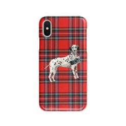 Dalmatian Tartan phone case. 11 Tartan styles for your Iphone 15 Pro Max, Iphone 14, 13, 12 to 6 & Samsung Galaxy S23 Ultra, S22, S21 to S6