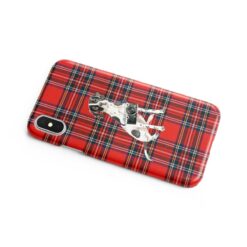 English Pointer Tartan phone case. 11 Tartan styles for your Iphone 15 Pro Max, Iphone 14, 13, 12 to 6 & Samsung Galaxy S23 Ultra, S22, S21 to S6 15 adventure dogs tartan case english pointer royal stewart side