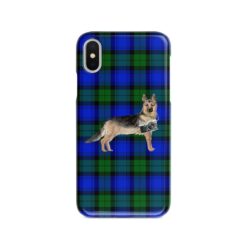 adventure dogs tartan case german shepherd black watch front view