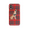 Great Dane Tartan phone case. 11 Tartan styles for your Iphone 15 Pro Max, Iphone 14, 13, 12 to 6 & Samsung Galaxy S23 Ultra, S22, S21 to S6 1 adventure dogs tartan case great dane royal stewart front view
