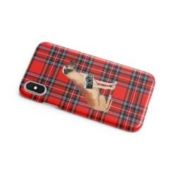 Great Dane Tartan phone case. 11 Tartan styles for your Iphone 15 Pro Max, Iphone 14, 13, 12 to 6 & Samsung Galaxy S23 Ultra, S22, S21 to S6 15 adventure dogs tartan case great dane royal stewart side