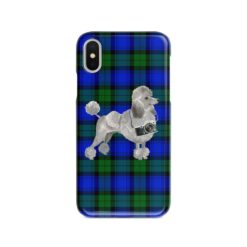 adventure dogs tartan case grey poodle black watch front view