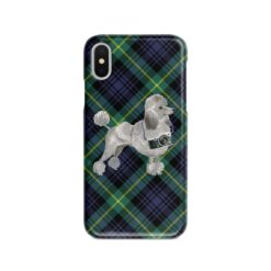 adventure dogs tartan case grey poodle gordon front view