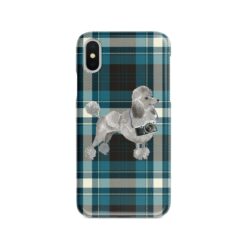 adventure dogs tartan case grey poodle modern front view