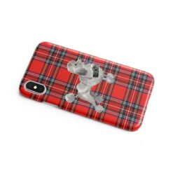 adventure dogs tartan case grey poodle royal stewart side