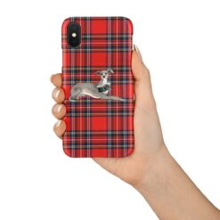 adventure dogs tartan case italian greyhound royal stewart in hand