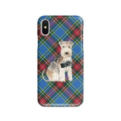 adventure dogs tartan case lakeland terrier macbeth front view