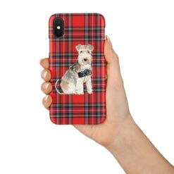 adventure dogs tartan case lakeland terrier royal stewart in hand