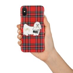adventure dogs tartan case maltese royal stewart in hand