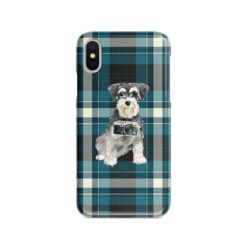 adventure dogs tartan case miniature schnauzer modern front view