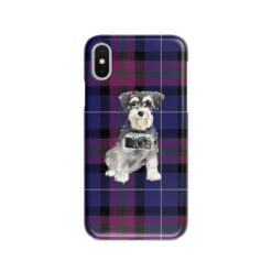 adventure dogs tartan case miniature schnauzer pride of scotland front view
