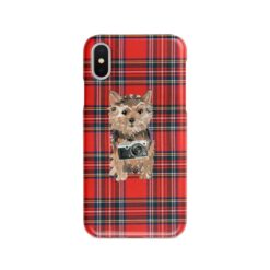 Norfolk Terrier Tartan phone case. 11 Tartan styles for your Iphone 15 Pro Max, Iphone 14, 13, 12 to 6 & Samsung Galaxy S23 Ultra, S22, S21 to S6