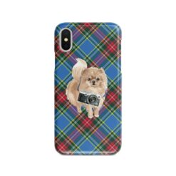 adventure dogs tartan case pomeranian macbeth front view