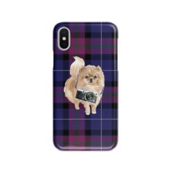 adventure dogs tartan case pomeranian pride of scotland front view