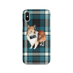adventure dogs tartan case shetland sheepdog modern front view