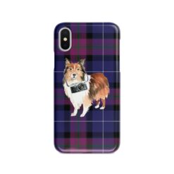 adventure dogs tartan case shetland sheepdog pride of scotland front view