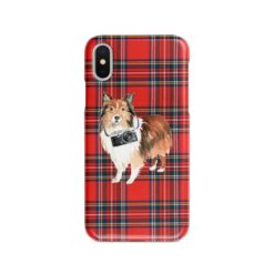 Shetland Sheepdog Tartan phone case. 11 Tartan styles for your Iphone 15 Pro Max, Iphone 14, 13, 12 to 6 & Samsung Galaxy S23 Ultra, S22, S21 to S6