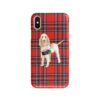 Spinone Italiano Tartan phone case. 11 Tartan styles for your Iphone 15 Pro Max, Iphone 14, 13, 12 to 6 & Samsung Galaxy S23 Ultra, S22, S21 to S6